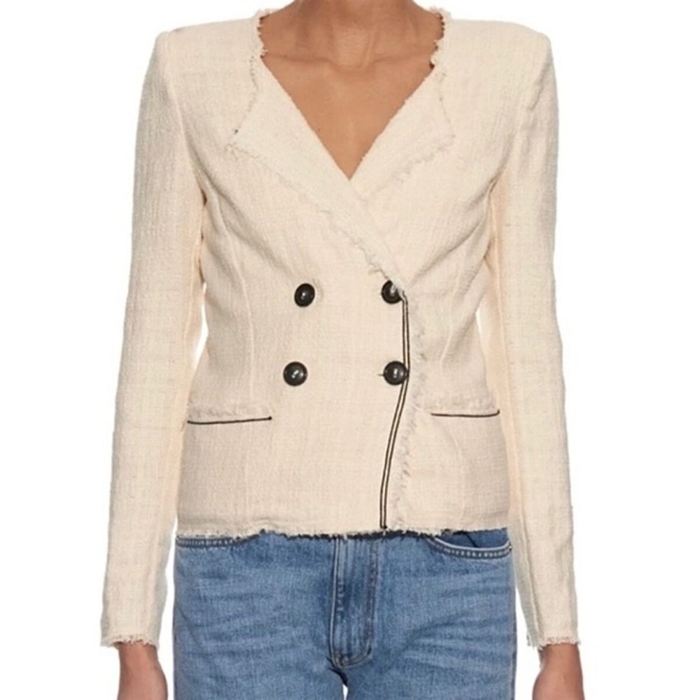 Isabel Marant Étoile Fleen Tweed Double Breasted Jacket